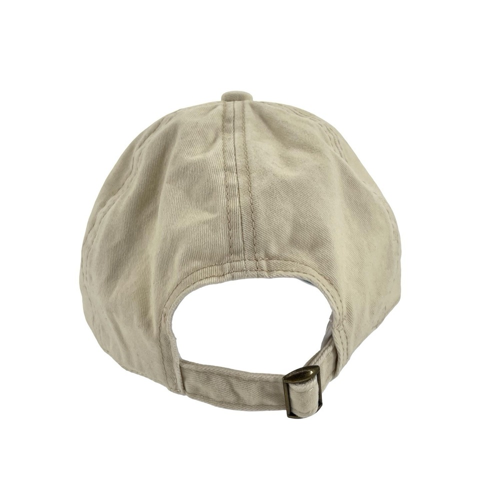 Dog Mom Hat Manhattan Hat Company Beige Blue Embroidered Strapback Dad Cap - Picture 4 of 7